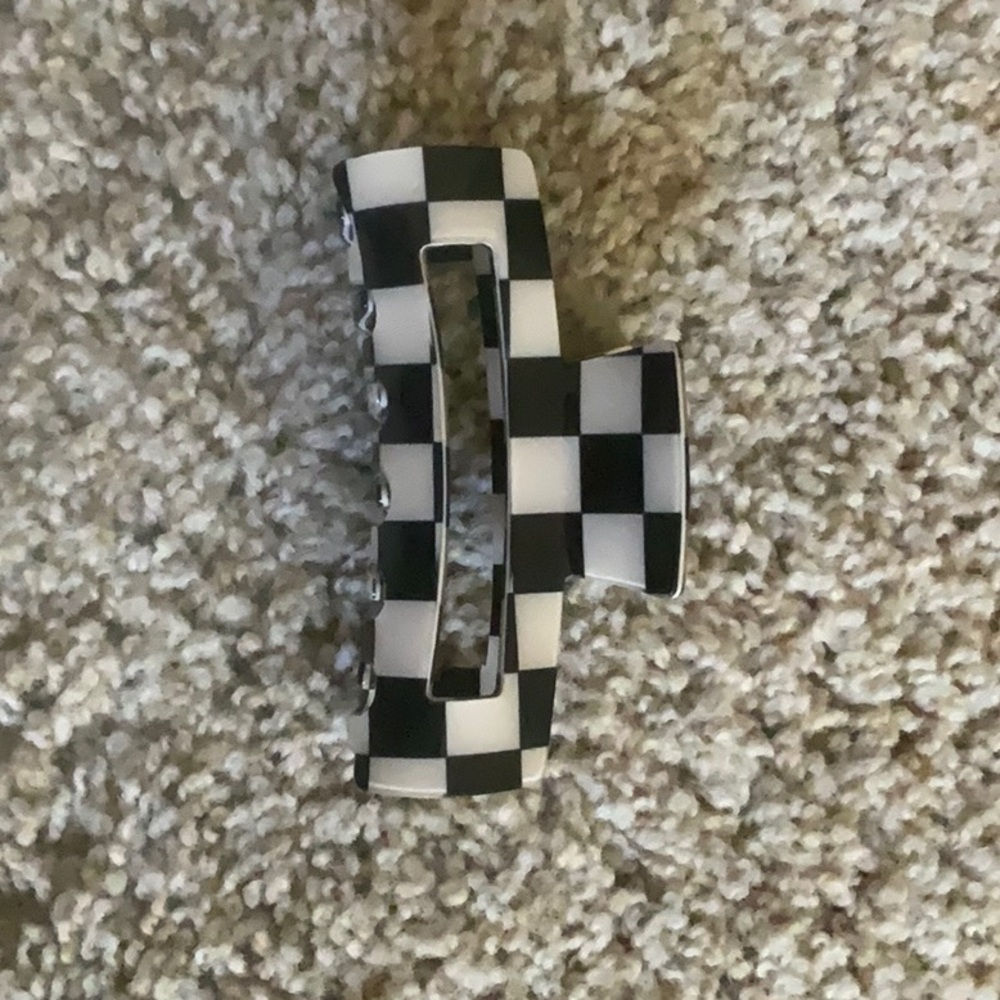 Checkered Hair Clip